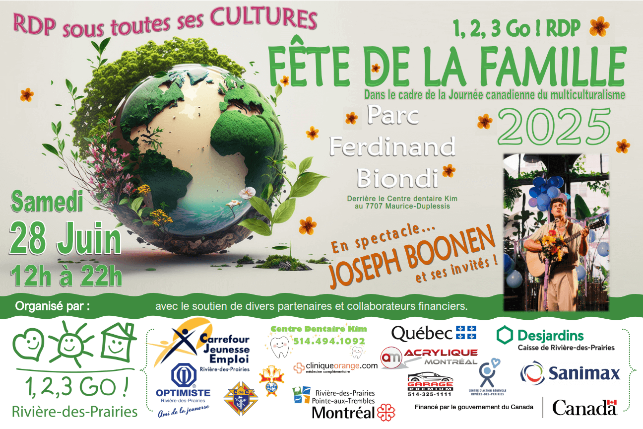 Venez nous rencontrer à la Fête de la Famille de Rivière-des-Prairies!